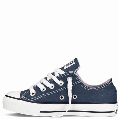Converse Chuck Taylor All Star Classic Colours Tdlr/Yth Low Tops Kids - Navy Shoes (883CRLGQ)